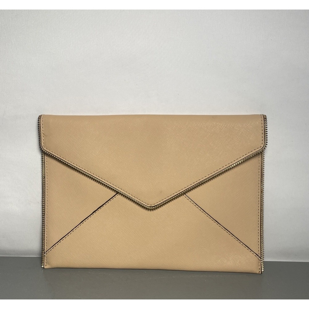 Rebecca Minkoff Leo Envelope Clutch Saffiano Leather